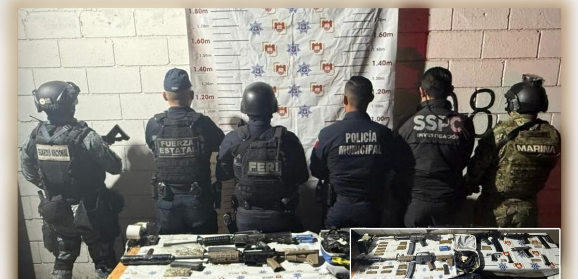 Asegura Policía Municipal arsenal tras denuncia ciudadana