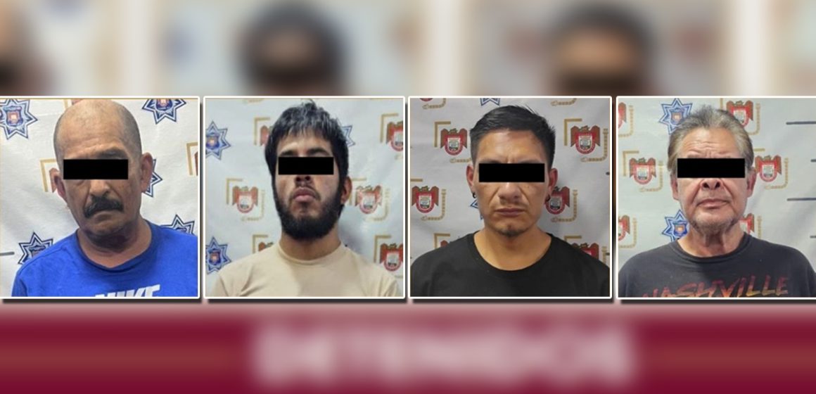 1 Tras patrullaje arrestan a cuatro personas en posesión de drogas