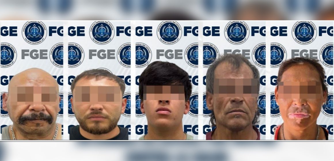 FGE detiene a cinco por narcomenudeo en Tijuana y Rosarito