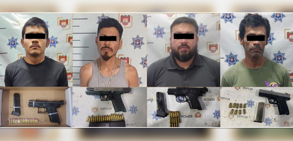 Asegura SSPCM armas de fuego en distintos operativos