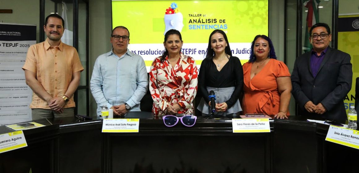 Llama TEPJF a ciudadanos defender la democracia y derecho al voto durante taller electoral
