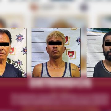 Arresta Policía Municipal a tres presuntos responsables de robo con violencia