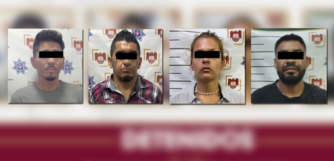 Arrestan a cuatro personas con órdenes de aprehensión vigentes