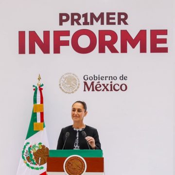 Claudia Sheinbaum rinde su Primer Informe de Gobierno en Palacio Nacional