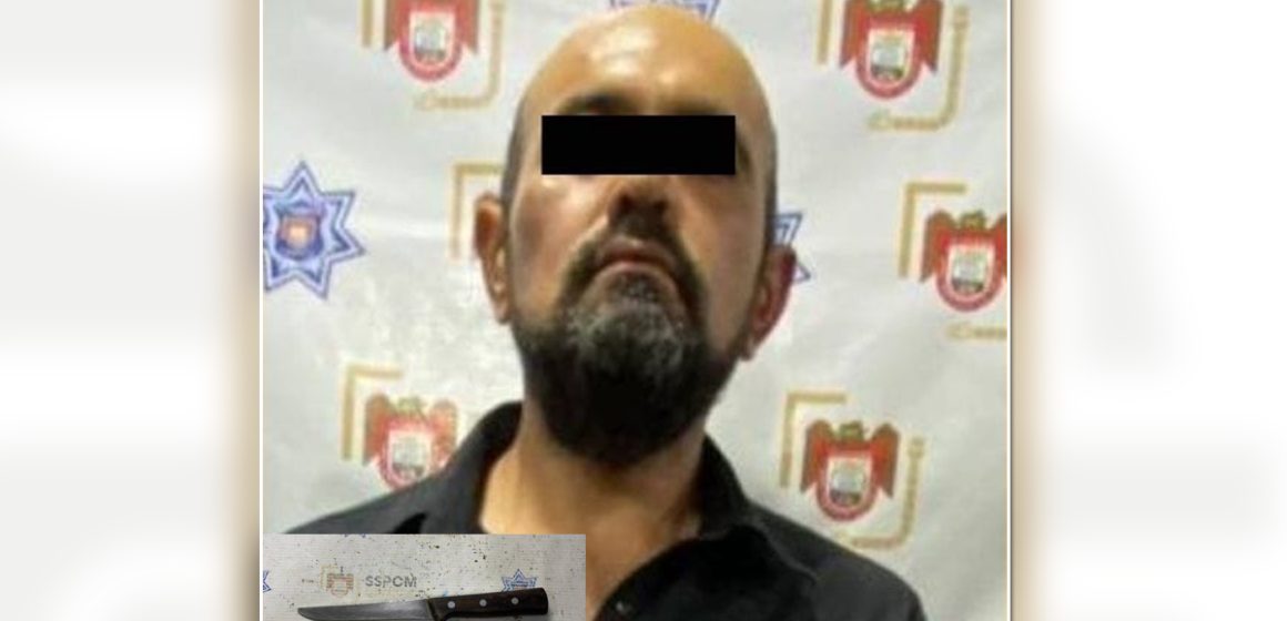 2 Arrestan a hombre por intento de robo con cuchillo a conductora de plataforma