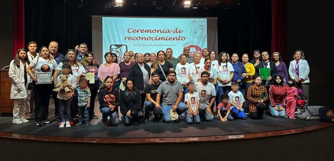 Reconoce IMSS a donantes durante ceremonia en el marco del Día Nacional de Donación de Órganos