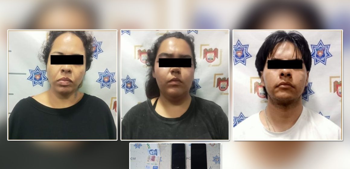 5 Detienen a tres por robo con violencia a conductor de plataforma