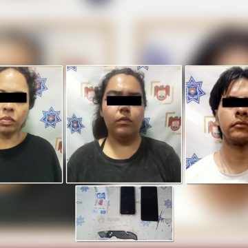 Detienen a tres por robo con violencia a conductor de plataforma