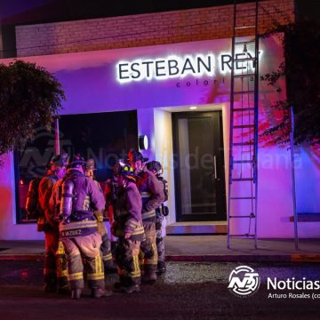 Conato de incendio en estética de la colonia Cacho