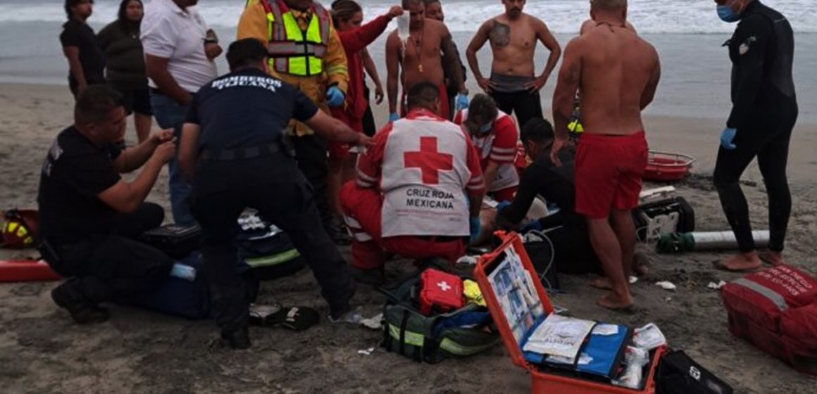 Rescate múltiple en Playas de Tijuana deja una persona fallecida