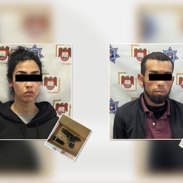 Arrestan a dos personas por portación de arma de fuego