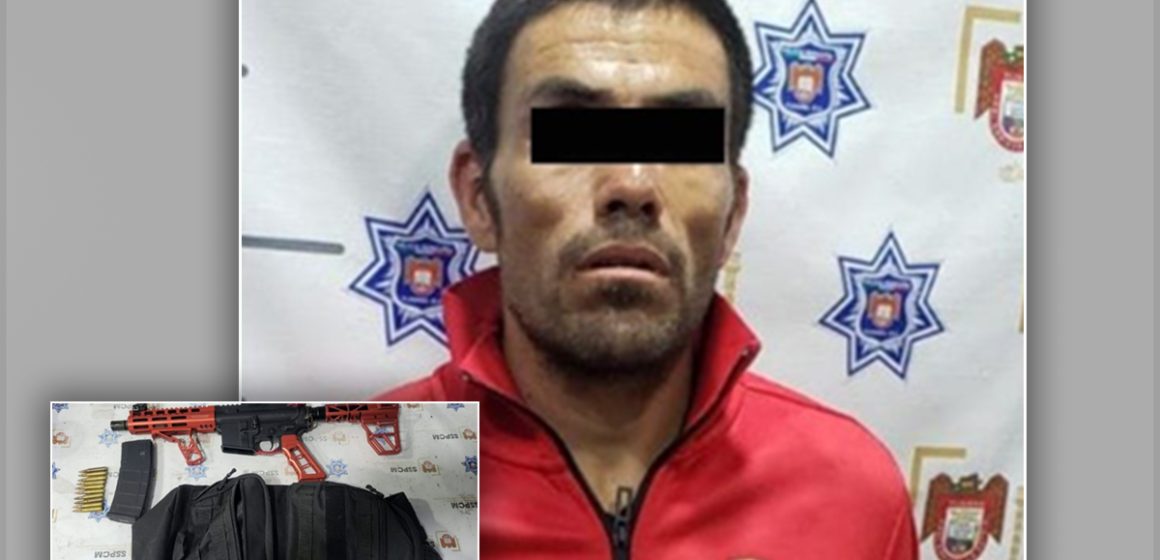 cx Detienen a hombre armado y asegura fusil AR-15