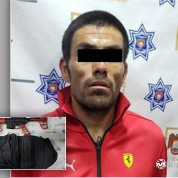 Detienen a hombre armado y asegura fusil AR-15