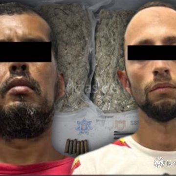 fgdd Cae pareja con arma de fuego y más de 2 kilos de marihuana en Sánchez Taboada