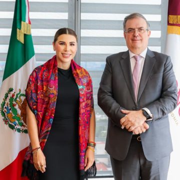 Marina del Pilar y Marcelo Ebrard buscan reforzar llegada de inversiones a Baja California