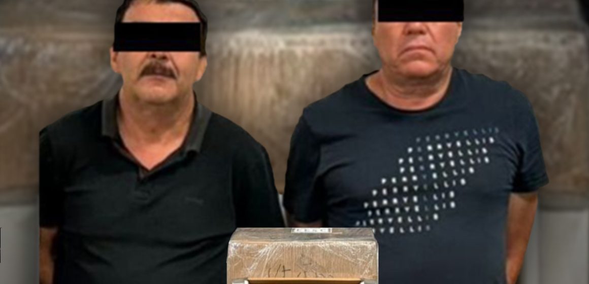 Detienen a dos hombres armados con casi 9 kilos de metanfetamina en Tijuana