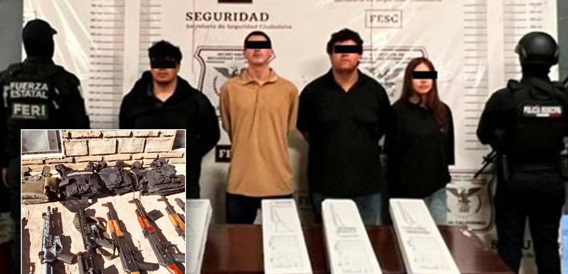 Desarticulan célula criminal y decomisan armas en La Rumorosa