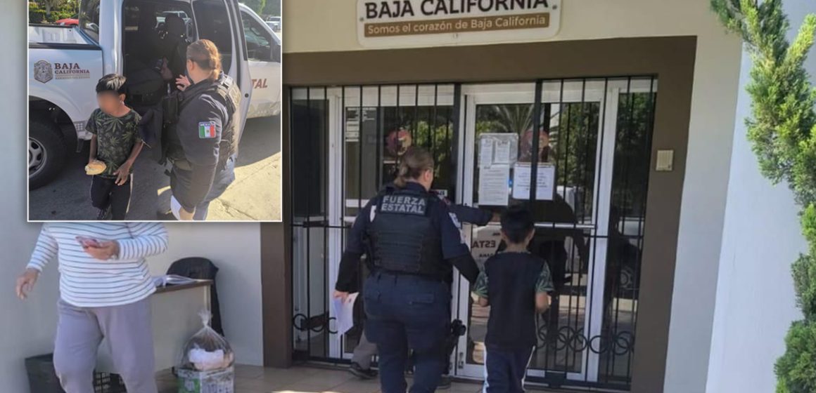 gfdfd Escuadrón Violeta protege a menor extraviado en Tijuana