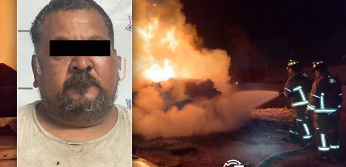 ghf Hombre ebrio incendia pacas de alfalfa en La Gloria