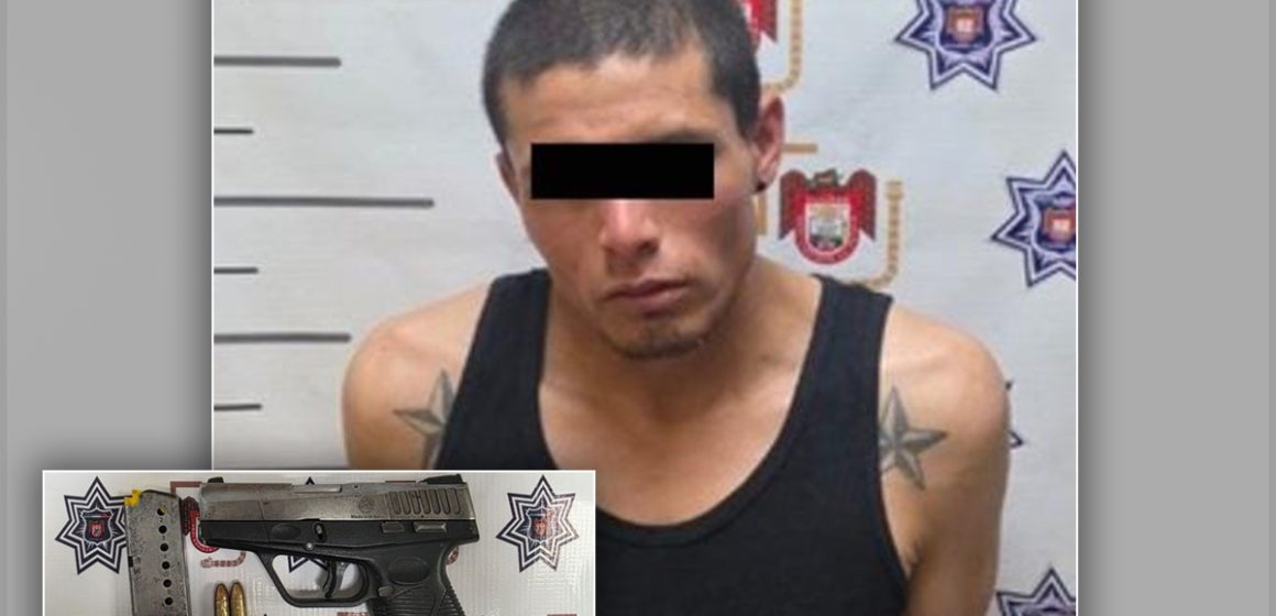 Detienen a hombre armado en la colonia Colas de Matamoros