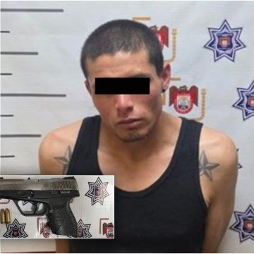 Detienen a hombre armado en la colonia Colas de Matamoros