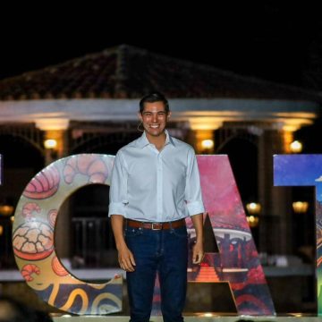 Con el respaldo de Marina del Pilar, Román Cota ofreció su primer informe de resultados