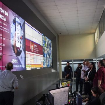 Empresarios de CANACO conocen el trabajo tecnológico de la Policía Municipal en Tijuana