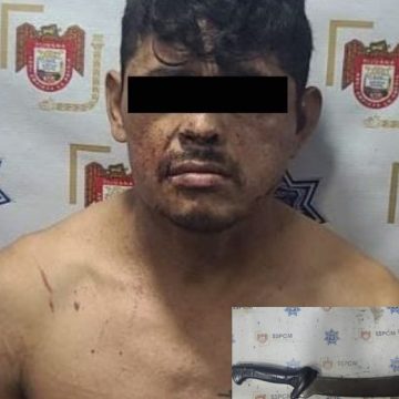 Arrestan a hombre agresivo tras lesionar a un oficial