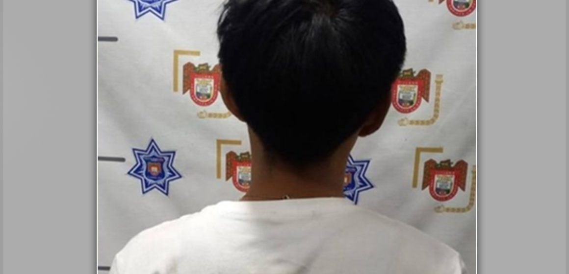 Menor de edad detenido por agredir a mujer con arma punzocortante