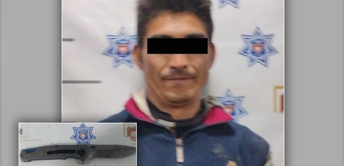 Detienen a hombre por intento de robo con violencia en la colonia Hipódromo