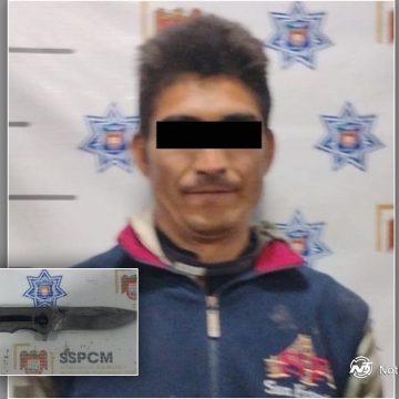 Detienen a hombre por intento de robo con violencia en la colonia Hipódromo