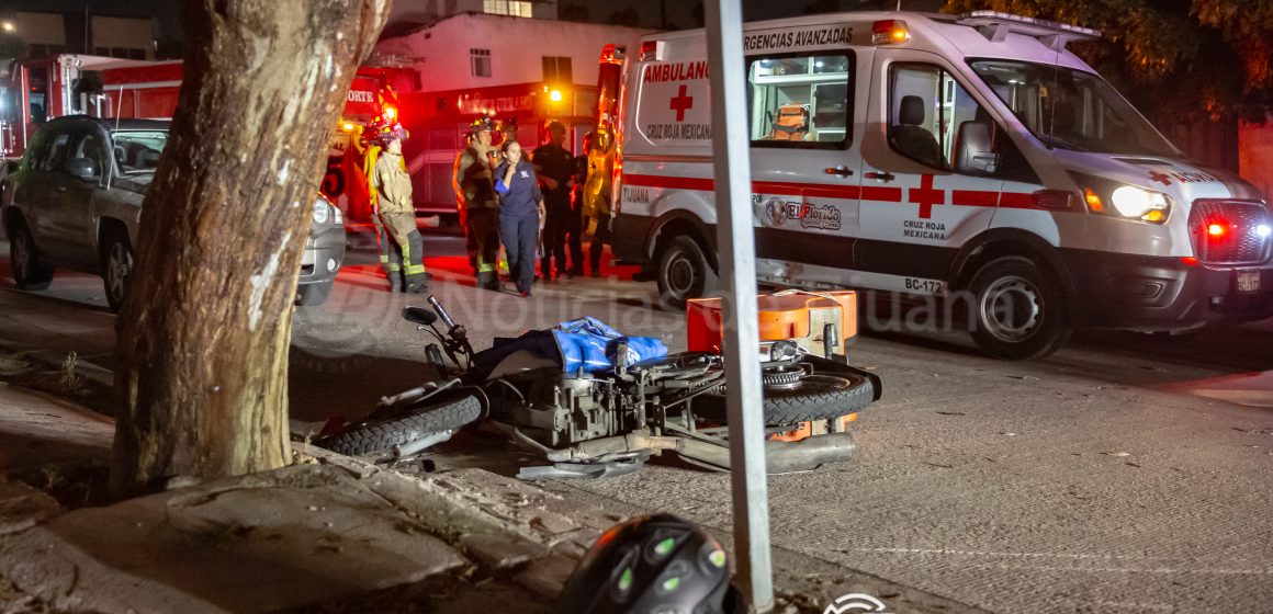 Repartidor de Domino’s sufre accidente en la Colonia Libertad