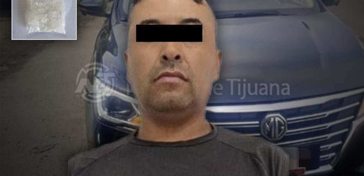 Detienen en Tijuana a hombre con estupefacientes vinculado a homicidio