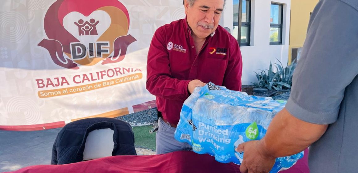 DIF Baja California habilita centros de acopio por lluvias en el centro del país