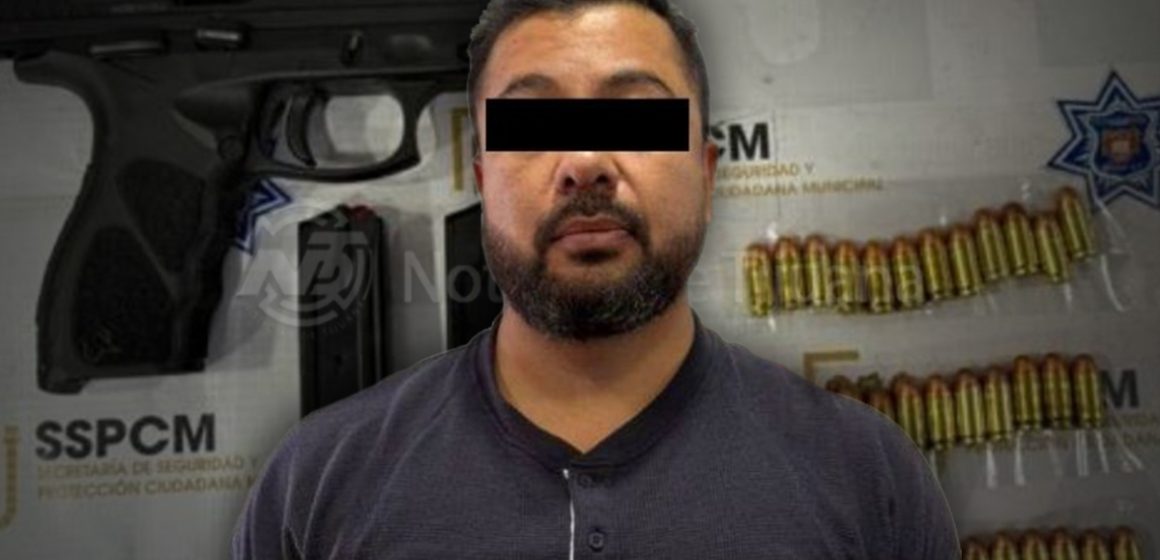 Detienen a hombre armado tras infracción de tránsito en Tijuana