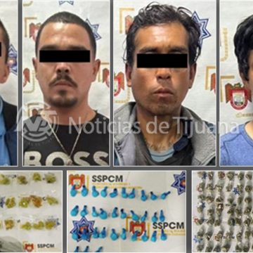Detienen a cuatro personas por delitos contra la salud en Tijuana