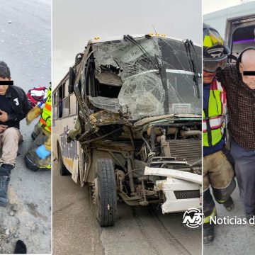 ttttt Aparatoso camionazo de SETTEPI deja 14 trabajadores lesionados