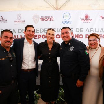 Concreta gobernadora servicios médicos de Issstecali para policías de Tecate