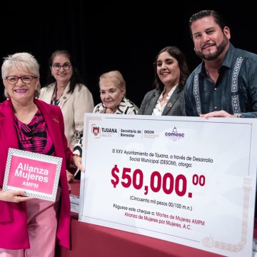 xvc Entregan apoyos a ONGs para personas vulnerables de Tijuana