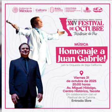Mañana viernes, concierto homenaje a Juan Gabriel con la OBC en Tecate