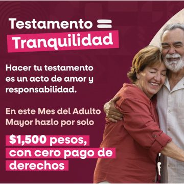 Fomenta Gobierno del Estado la certeza jurídica durante el Mes del Adulto Mayor