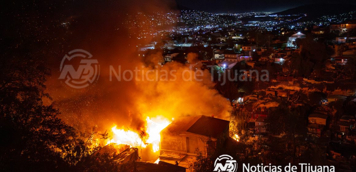 Ocho casas de madera se incendian en el cañón Rosario Castellanos