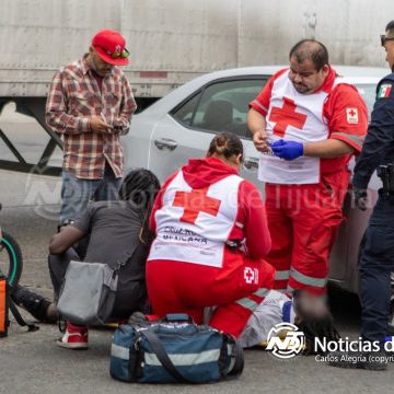 Repartidor extranjero resulta lesionado tras choque en la Buena Vista
