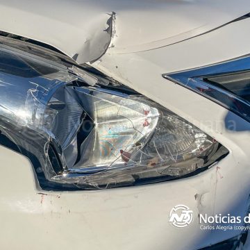 Accidente vial en bulevar Cucapah deja dos personas lesionadas