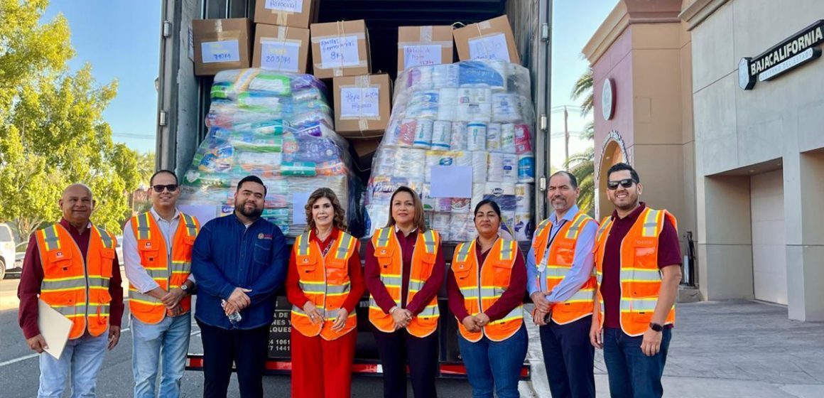 Baja California consolida su solidaridad con segundo envío de 22 toneladas de ayuda humanitaria
