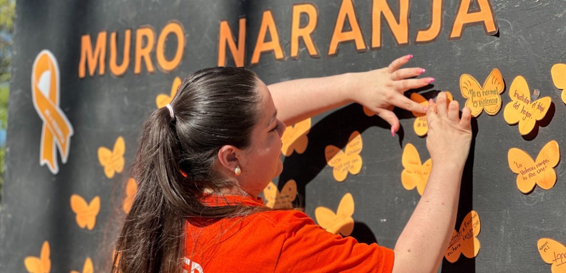 IMMUJER instala Muro Naranja contra la violencia de género