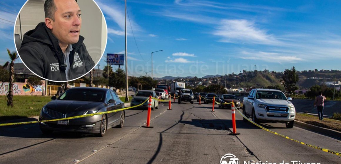 Se vienen semanas de tráfico por reparación de socavón en Vía Rápida