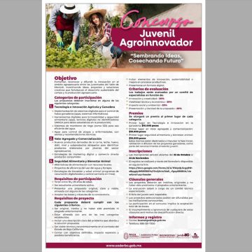 xcvd Invita SADER BC a las y los jóvenes a participar en concurso de innovación agropecuaria