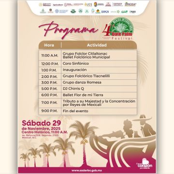 xcxz Invita SABER BC a la 4ta edición del Festival Internacional de la Palma Datilera en México