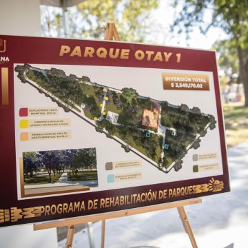Supervisa Ismael Burgueño avance en rehabilitación del Parque Otay I